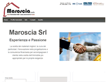 Tablet Screenshot of marosciasrl.it